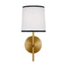 Ellison One Light Bath Vanity in Burnished Brass