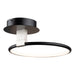 Halo LED Semi-Flush Mount in Black