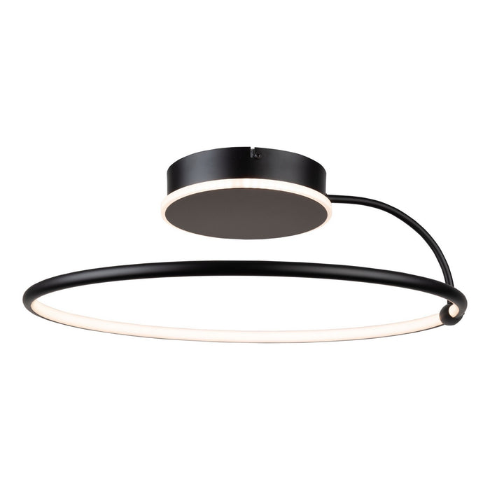 Halo LED Semi-Flush Mount in Black