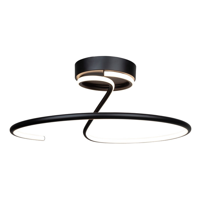 Halo LED Semi-Flush Mount in Black