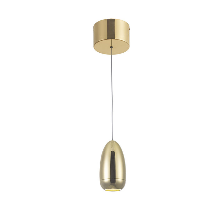 Royal Pearl LED Pendant in Gold