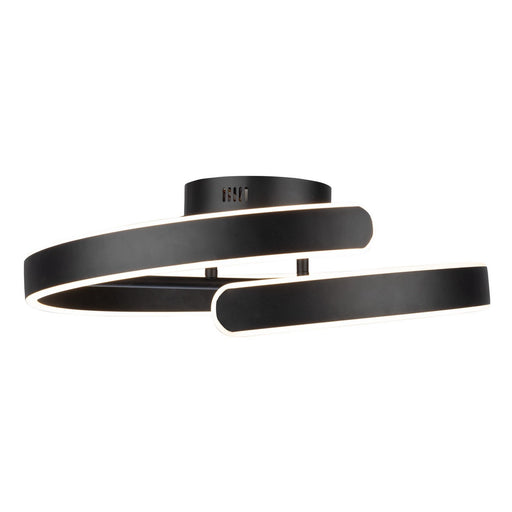 Sirius LED Semi-Flush Mount in Black