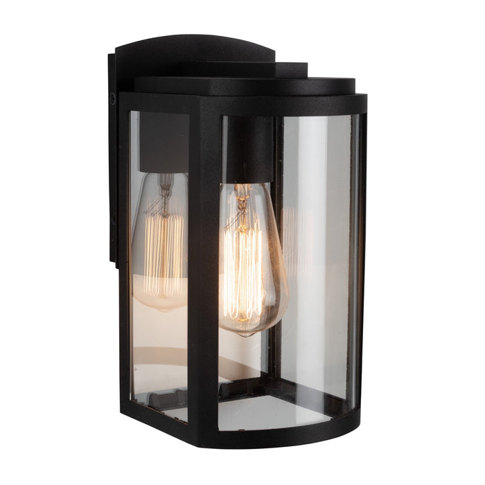 Lakewood One Light Outdoor Wall Mount in Matte Black