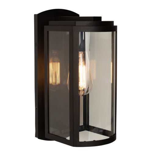 Lakewood One Light Outdoor Wall Mount in Matte Black