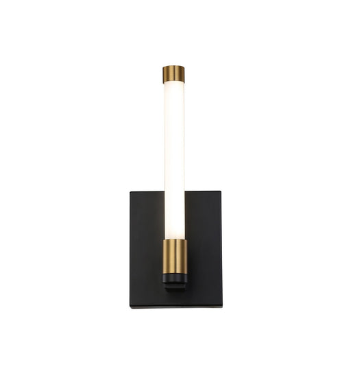 Infiniti LED Wall Sconce in Matte Black & Brass