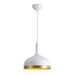 Dash One Light Pendant in White & Gold