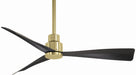 F786-SBR/CL - Simple 44" Ceiling Fan in Soft Brass by Minka Aire