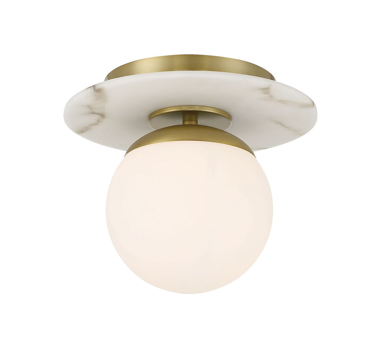 1205-695- Orban 1-Light Semi-Flush Mount in Soft Brass by Minka Lavery