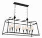 2249-BF- Sylvan 8-Light Chandelier in Black Forged by Crystorama