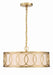 287-GA- Graham 6-Light Chandelier in Antique Gold by Crystorama