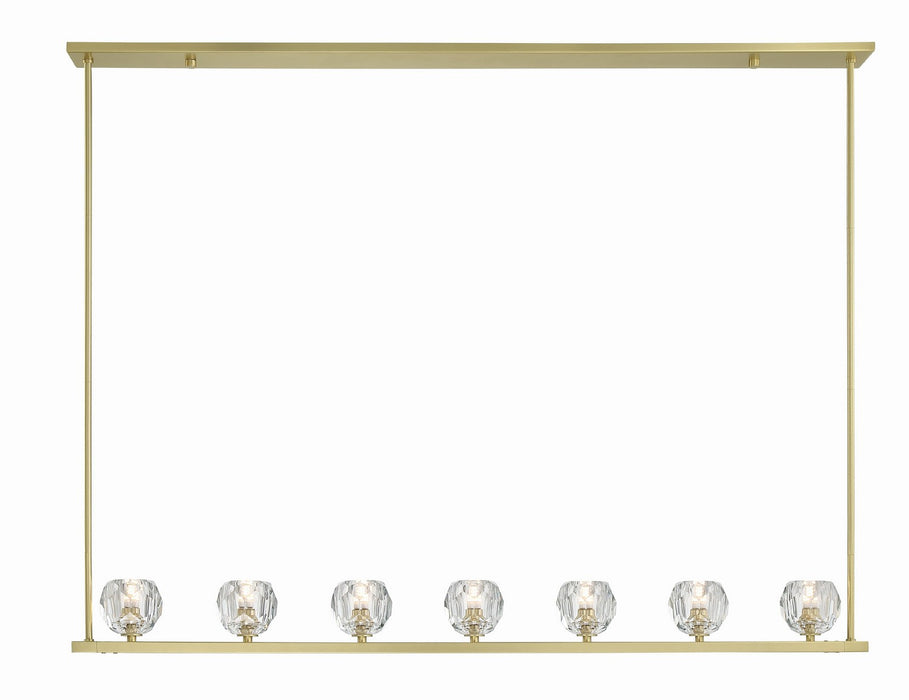 ARA-10267-SB- Aragon LED Chandelier in Soft Brass by Crystorama