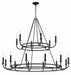 BAI-A2109-MK- Bailey 18-Light Chandelier in Matte Black by Crystorama