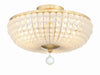 BLA-10660-GA- Bella 3-Light Ceiling Mount in Antique Gold by Crystorama