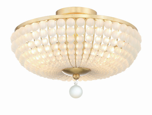 BLA-10660-GA- Bella 3-Light Ceiling Mount in Antique Gold by Crystorama