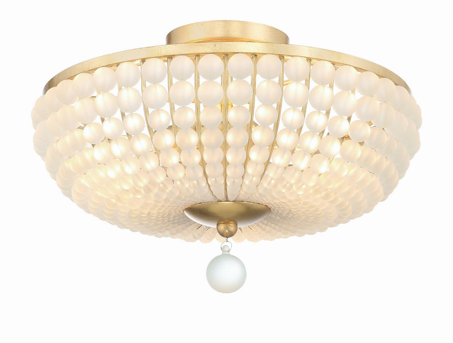 BLA-10660-GA- Bella 3-Light Ceiling Mount in Antique Gold by Crystorama