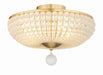 BLA-10665-GA- Bella 4-Light Ceiling Mount in Antique Gold by Crystorama