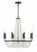 BLA-10668-MK- Bella 8-Light Chandelier in Matte Black by Crystorama