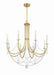 DEL-90808-AG- Delilah 8-Light Chandelier in Aged Brass by Crystorama