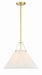 GAM-71003-AG- Gamma 1-Light Pendant in Aged Brass by Crystorama