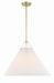 GAM-71005-AG- Gamma 1-Light Pendant in Aged Brass by Crystorama