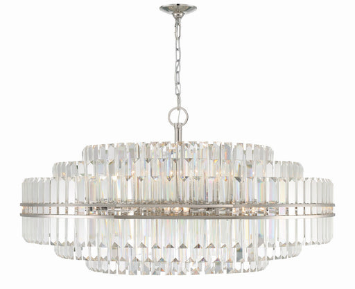 HAY-1409-PN- Hayes 32 Light Chandelier in Polished Nickel by Crystorama