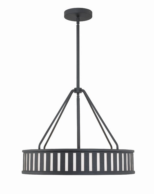 KEN-8304-BF- Kendal 4-Light Pendant in Black Forged by Crystorama