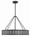 KEN-8306-BF- Kendal 6-Light Pendant in Black Forged by Crystorama