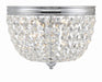 NOL-312-CH-CL-MWP- Nola 2-Light Ceiling Mount in Polished Chrome by Crystorama