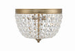 NOL-312-VG-CL-MWP- Nola 2-Light Ceiling Mount in Vibrant Gold by Crystorama