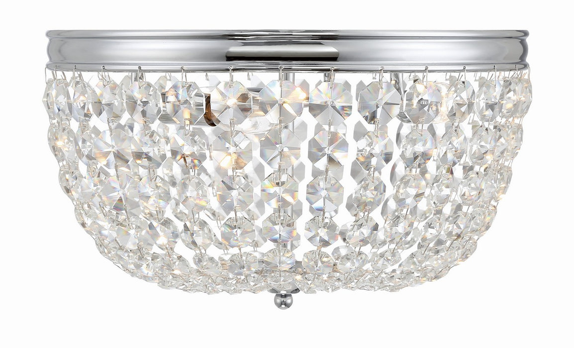 NOL-314-CH-CL-MWP- Nola 3-Light Ceiling Mount in Polished Chrome by Crystorama