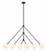 OMN-3006-MK- Omni 6-Light Chandelier in Matte Black by Crystorama