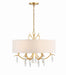 ROL-18806-GA- Rollins 6-Light Chandelier in Antique Gold by Crystorama