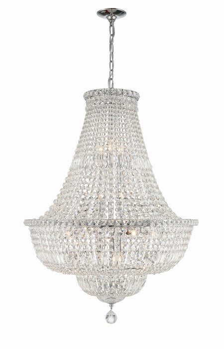 ROS-A1015-CH-CL-MWP- Roslyn 15-Light Chandelier in Polished Chrome by Crystorama