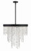 WIN-616-BF-CL-MWP- Winham 6-Light Chandelier in Black Forged by Crystorama