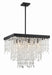 WIN-618-BF-CL-MWP- Winham 8-Light Chandelier in Black Forged by Crystorama