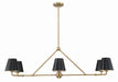 XAV-B9306-VG- Xavier 6-Light Chandelier in Vibrant Gold by Crystorama