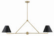 XAV-B9307-VG- Xavier 4-Light Chandelier in Vibrant Gold by Crystorama