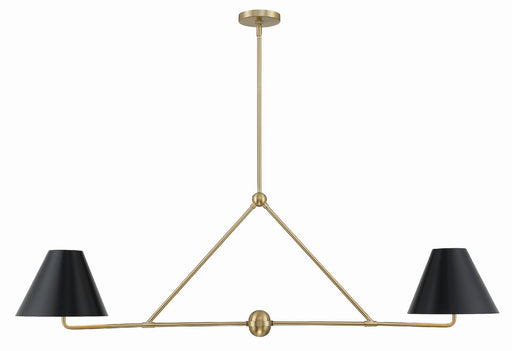 XAV-B9307-VG- Xavier 4-Light Chandelier in Vibrant Gold by Crystorama