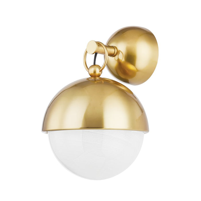 340-01-VPB- Althea 1-Light Wall Sconce in Vintage Polished Brass by Corbett Lighting