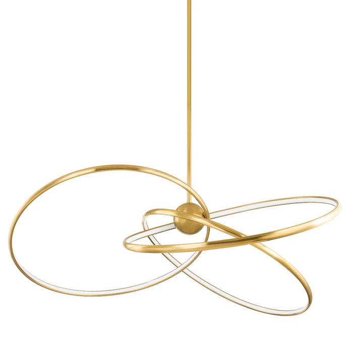 341-60-VB- Alula LED Chandelier in Vintage Brass by Corbett Lighting