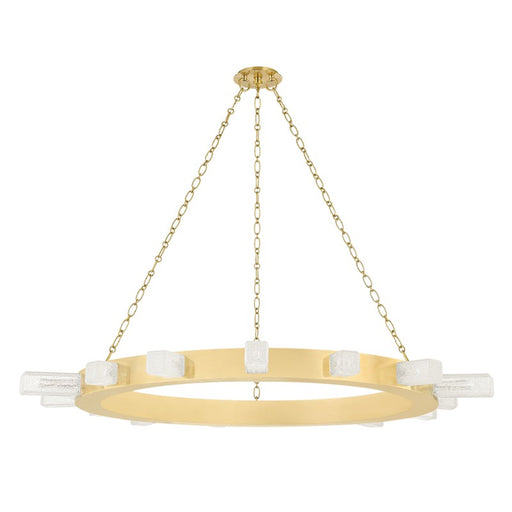 342-49-VB- Citrine LED Chandelier in Vintage Brass by Corbett Lighting