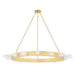 342-49-VB- Citrine LED Chandelier in Vintage Brass by Corbett Lighting