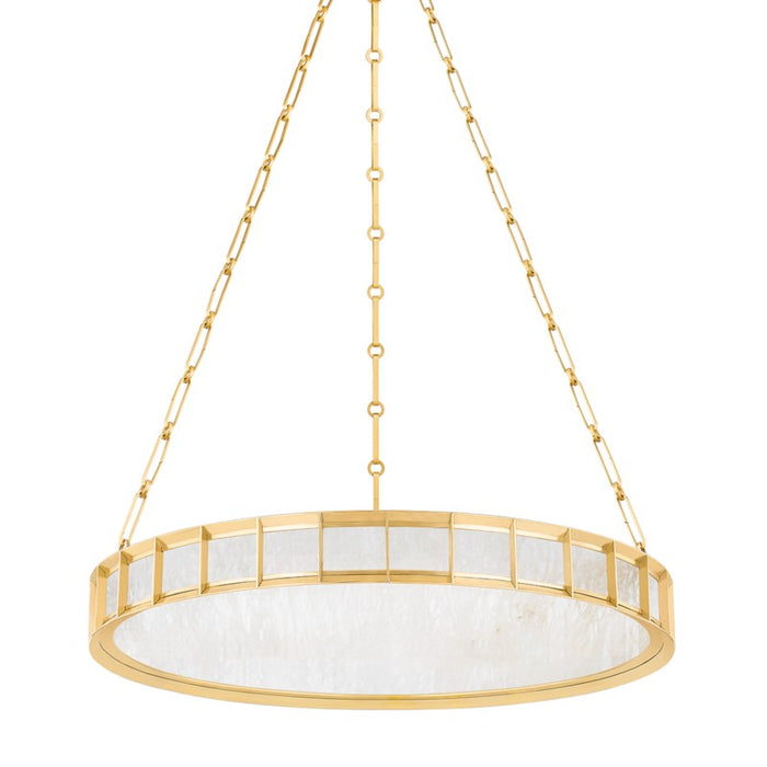 346-30-VB- Leda LED Chandelier in Vintage Brass by Corbett Lighting