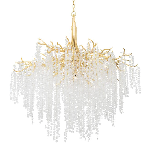 350-49-GL- Genoa 12-Light Chandelier in Gold Leaf by Corbett Lighting