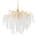 350-49-GL- Genoa 12-Light Chandelier in Gold Leaf by Corbett Lighting