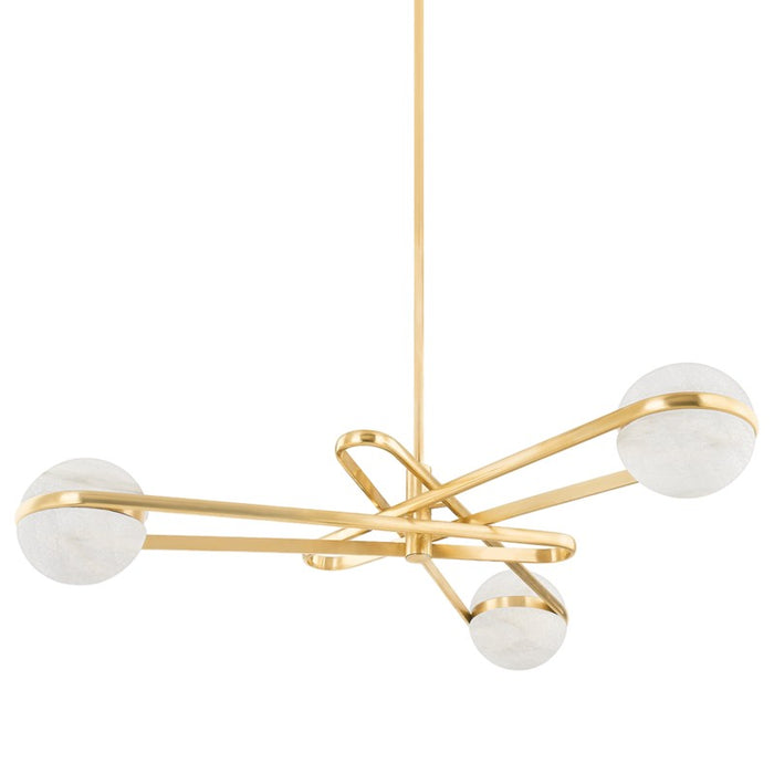 353-52-VB- Kyomi LED Chandelier in Vintage Brass by Corbett Lighting