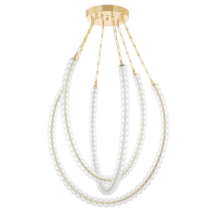 355-48-VB- Celeste LED Chandelier in Vintage Brass by Corbett Lighting