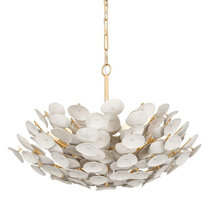 356-32-VGL- Aimi 9-Light Chandelier in Vintage Gold Leaf by Corbett Lighting