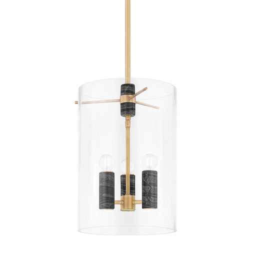 359-13-VB- Adonis 3-Light Lantern in Vintage Brass by Corbett Lighting