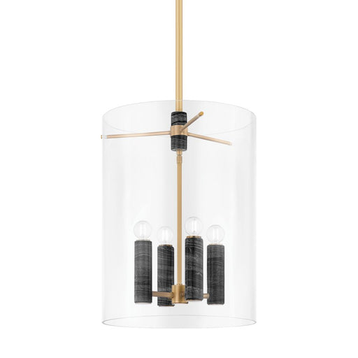 359-22-VB- Adonis 4-Light Lantern in Vintage Brass by Corbett Lighting